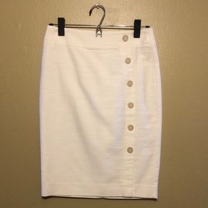 NWOT Loft White Pencil Skirt, Size 00